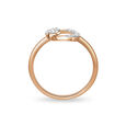 18KT Pretty Diamond Rose Gold Ring,,hi-res view 4
