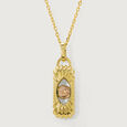 Guardian's Frosty Allure White Topaz 18KT Pendant with chain,,hi-res view 3