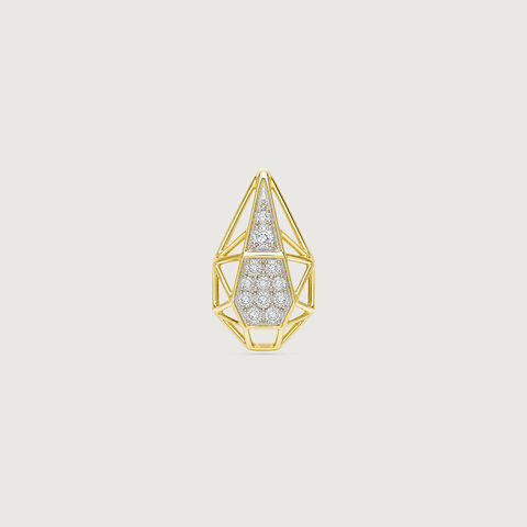 Faceted Poise Diamond Pendant