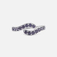 Purple Glow Silver Finger Ring,,hi-res view 3