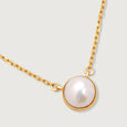 Golden Elegance 18KT Pearl Pendant with Chain,,hi-res view 3