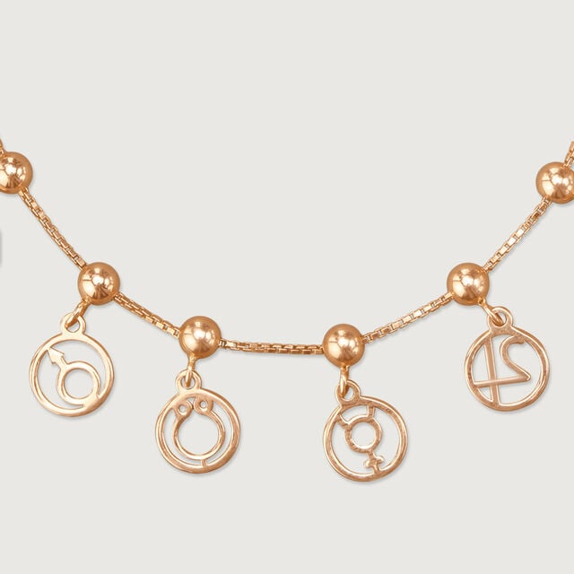Cosmic Orbit Gold Bracelet,,hi-res image number null