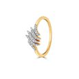 18KT Yellow Gold & Diamond Encrusted Finger Ring,,hi-res view 3