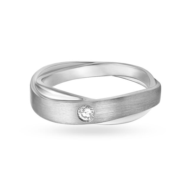 Platinum Diamond Tanishq Platinum Ring For Gents Elegance Defined