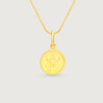 Divine Lakshmi Gold Pendant,,hi-res view 5