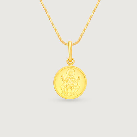 Divine Lakshmi Gold Pendant