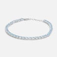 Fresh Blue Silver Bracelet,,hi-res view 3