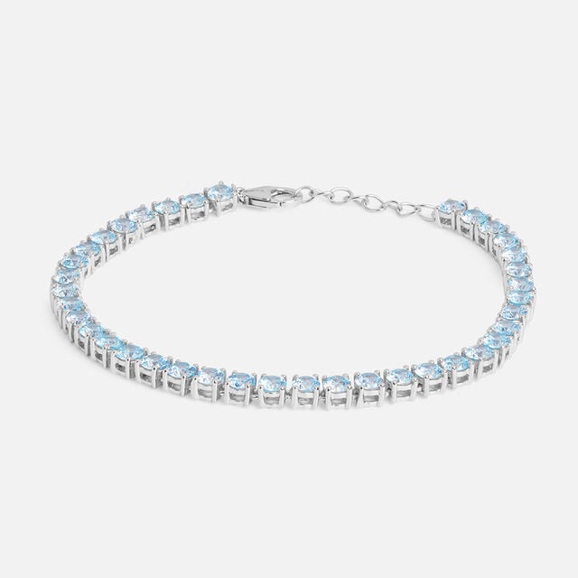 Fresh Blue Silver Bracelet,,hi-res image number null