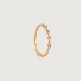 Delicate Loop Gold & Diamond Ring,,hi-res view 3