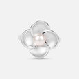 Delicate Bloom Pearl Finger Ring,,hi-res view 4