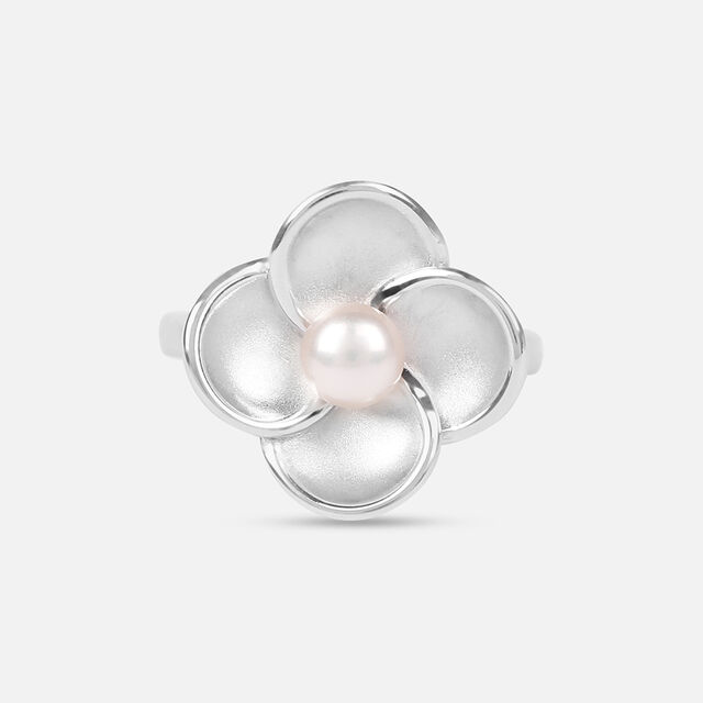Delicate Bloom Pearl Finger Ring,,hi-res image number null