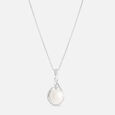 Mesmerising Pearl Silver Pendant & Chain,,hi-res view 3