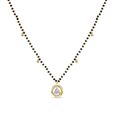 14kt Yellow Gold Interlaced and Diamond Mangalsutra,,hi-res view 2