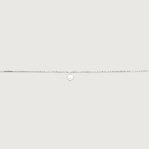 Shimmer Flex Single Silver Anklet