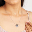 Galaxy Glow Silver Necklace,,hi-res view 2