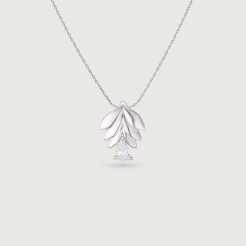 Sassy Leaf Silver Earrings and Pendant Set