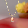 Jai Ganesh Gold and Diamond Pendant,,hi-res view 1
