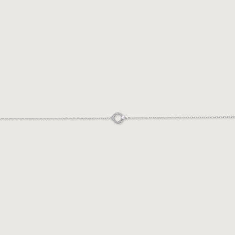 Chic Loop Silver Anklet