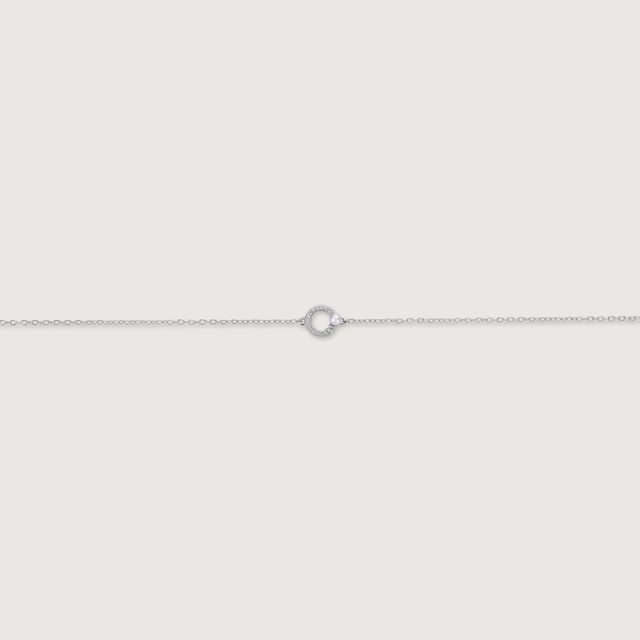Chic Loop Silver Anklet,,hi-res image number null