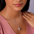 Amethyst Splendour Silver Pendant for Women,,hi-res view 1