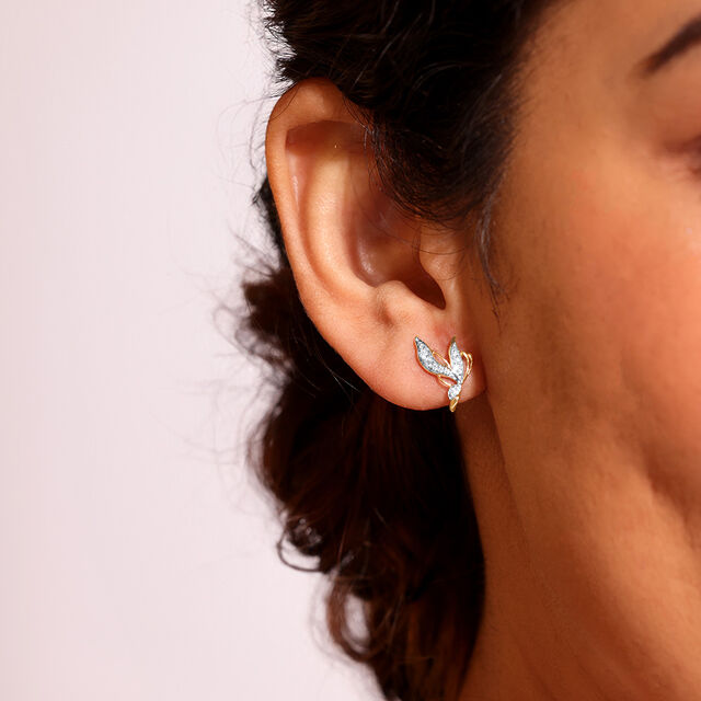 Enchanted Butterfly Diamond Stud Earrings,,hi-res image number null