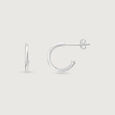 Fresh Twist Silver Drop Earrings,,hi-res view 6