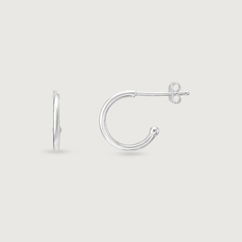 Fresh Twist Silver Drop Earrings