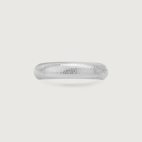 Subtle Grain Silver Ring