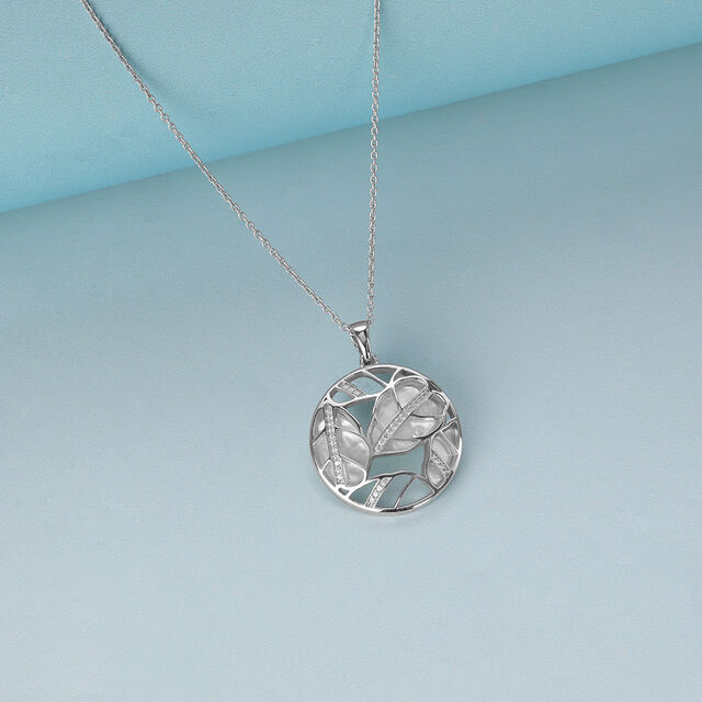 Mother of Pearl Charming Silver Pendant,,hi-res image number null
