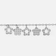 Daisy Delight Silver Anklet,,hi-res view 4