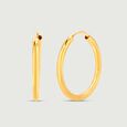 Subtle Flex Gold Hoop Earrings,,hi-res view 4