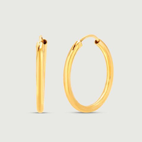 Subtle Flex Gold Hoop Earrings