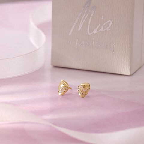Flex Drift Gold Stud Earrings