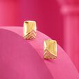Sleek Rush Gold Stud Earrings,,hi-res view 1