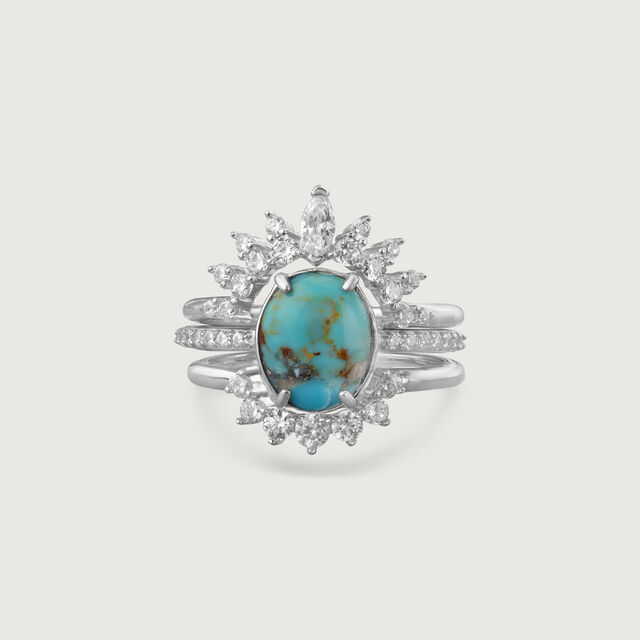 Cosmic Shine Stackable Silver Ring,,hi-res image number null