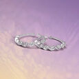 Subtle Glow Silver Toe Rings,,hi-res view 1