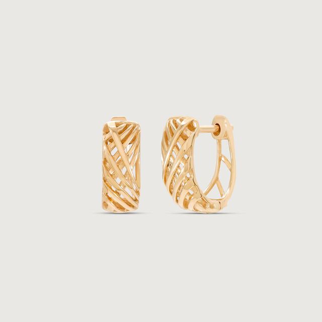 Timeless Twirl Gold Hoop Earrings,,hi-res image number null
