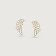 Solar Slice Diamond Stud Earrings,,hi-res view 3