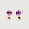 Purple Haze 14KT Amethyst Stud Earrings,,hi-res view 4