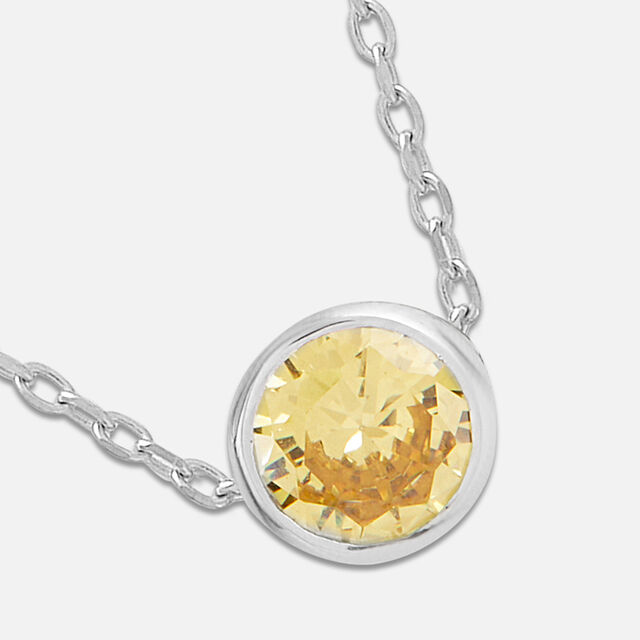 Sunny Citrine Silver Necklace,,hi-res image number null