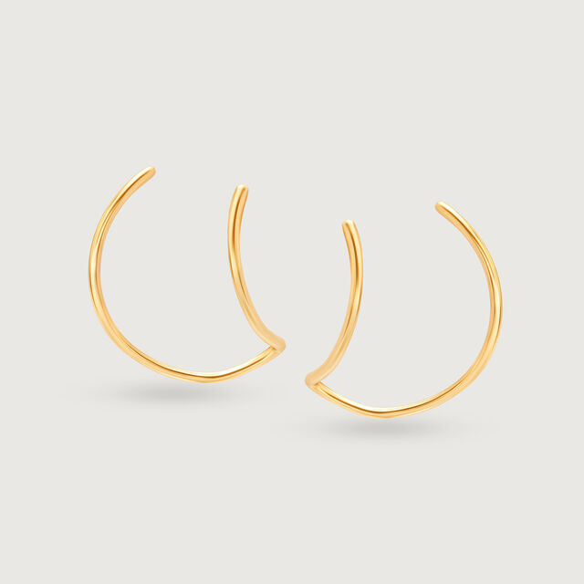 Enchanted Moonbeam Arc Hoop 14KT Earring,,hi-res image number null