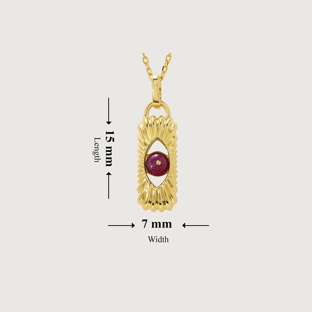 Hidden Charm 18KT Chain Ruby Pendant with chain,,hi-res view 7