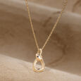 Serpent Flow Gold Pendant,,hi-res view 1