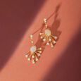 Celestial Opal & Diamond Drop Earrings,,hi-res view 1