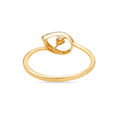 18KT Yellow Gold Leafy Radiance Diamond Ring,,hi-res view 4