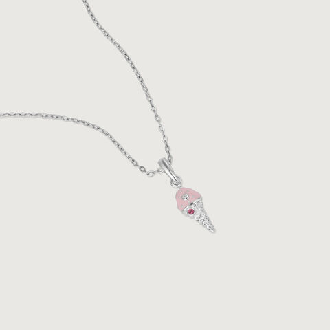 Playful Scoop Silver Pendant