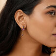 Mystic Mirage 14KT Amethyst Drop Earrings,,hi-res view 2