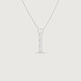 Geometric Pattern Silver Pendant,,hi-res view 3