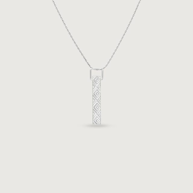 Geometric Pattern Silver Pendant,,hi-res image number null