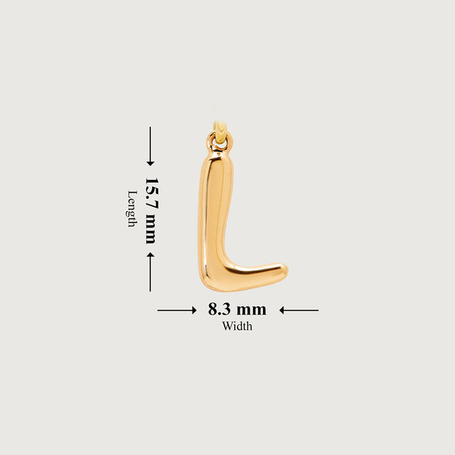 Letter Perfect 'L' Gold Pendant,,hi-res image number null